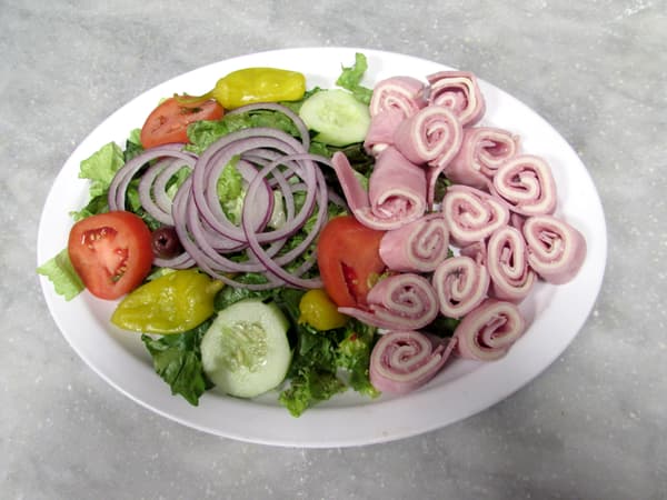 salad with meat